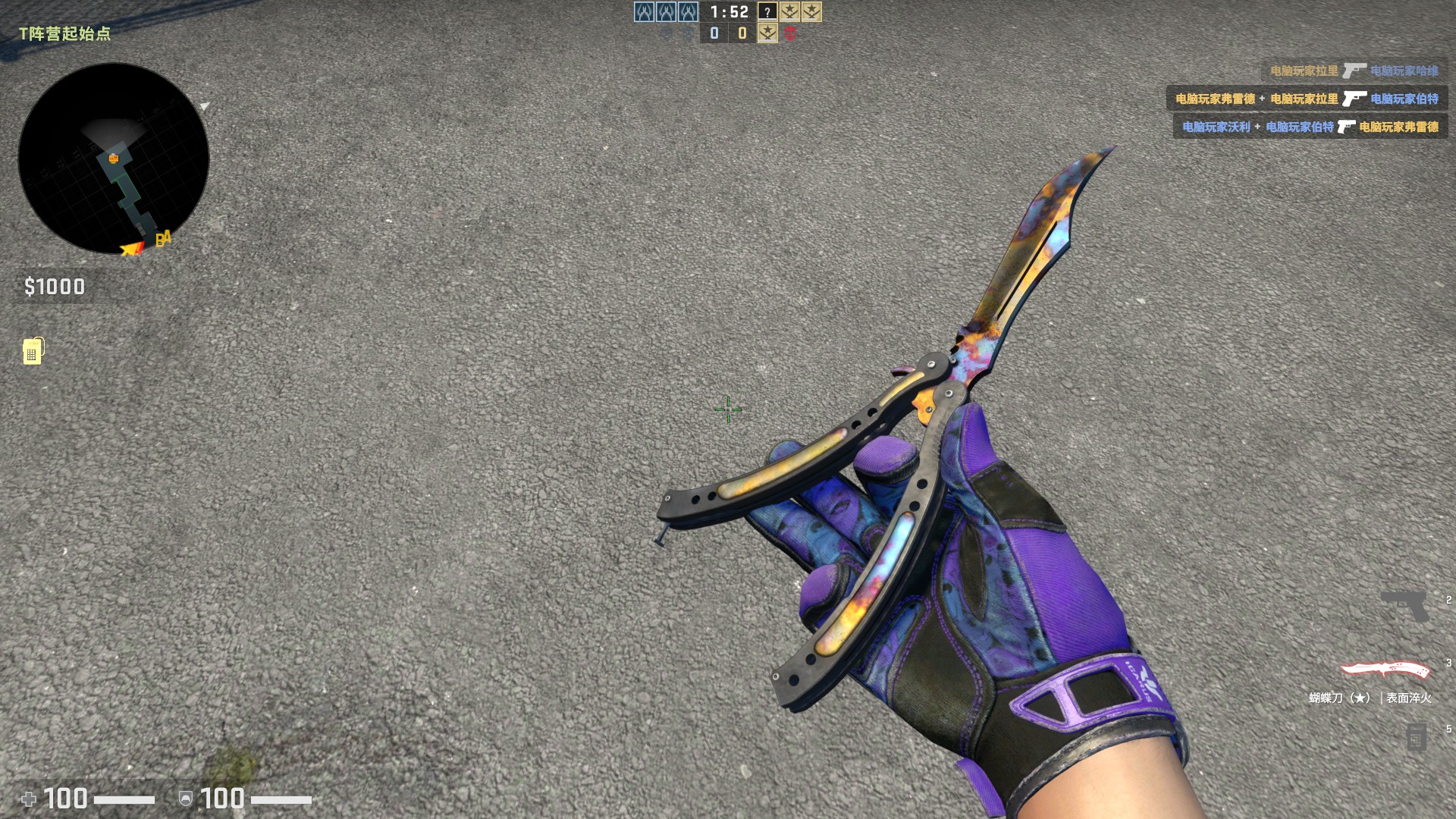 【水月】淬火蝴蝶加潘多拉手套 主站全_csgo_国际服
