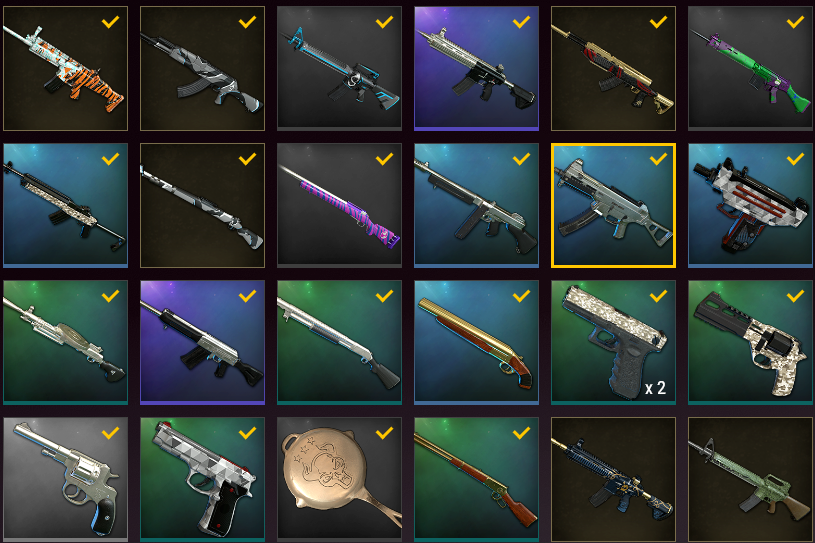 五花肉↘白色战衣〓亡灵ak98k↘白银m4↘m24↘sks等-体验极品账号-找